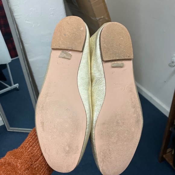 J.Crew Metallic gold leather Ballet flats - Picture 2 of 2
